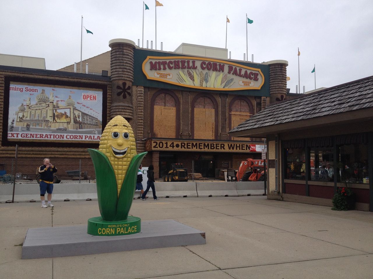 The Mitchell Corn Palace. Graham and I drove 8,000km from Calgary, down to California (for bread, not joking), up to Cape Breton. I planned the trip...half way. I sort of winged it after the first 3,000km, telling Graham we'll just check the road signs at the next town." He did not like this. The Corn Palace, needless to say, was not on the planned list of sights to see. The Mitchell Corn Palace. Graham and I drove 8,000km from Calgary, down to California (for bread, not joking), up to Cape Breton. I planned the trip...half way. I sort of winged it after the first 3,000km, telling Graham we'll just check the road signs at the next town." He did not like this. The Corn Palace, needless to say, was not on the planned list of sights to see.