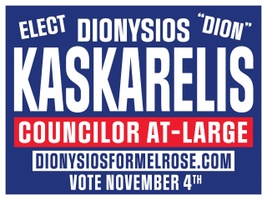 Dionysios KASKARELIS
for Councilor-at-large