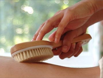body brushing massage immunity Ayurveda exfoliation skincare lymphatic downtown charleston