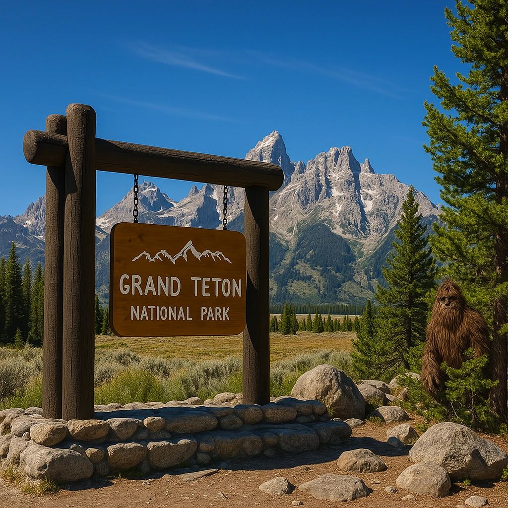 Find sasquatch at Grand Teton National Park