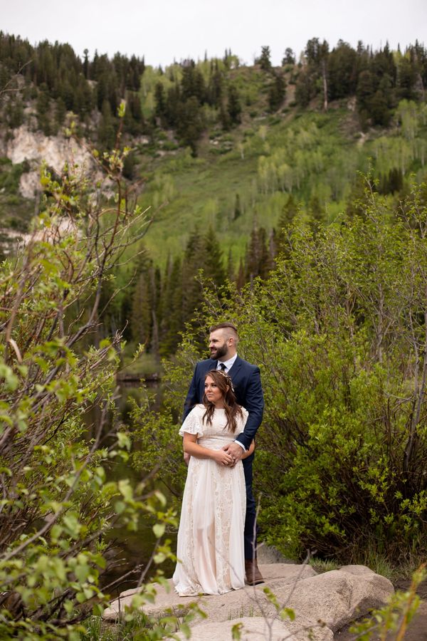 Swansea Wales Wedding photographer photographs Salt Lake City couple for their mountain pre-wedding 