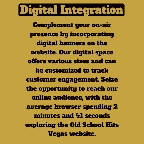 Digital Integration enhances online presence with customizable digital banners and tracks customer engagement.