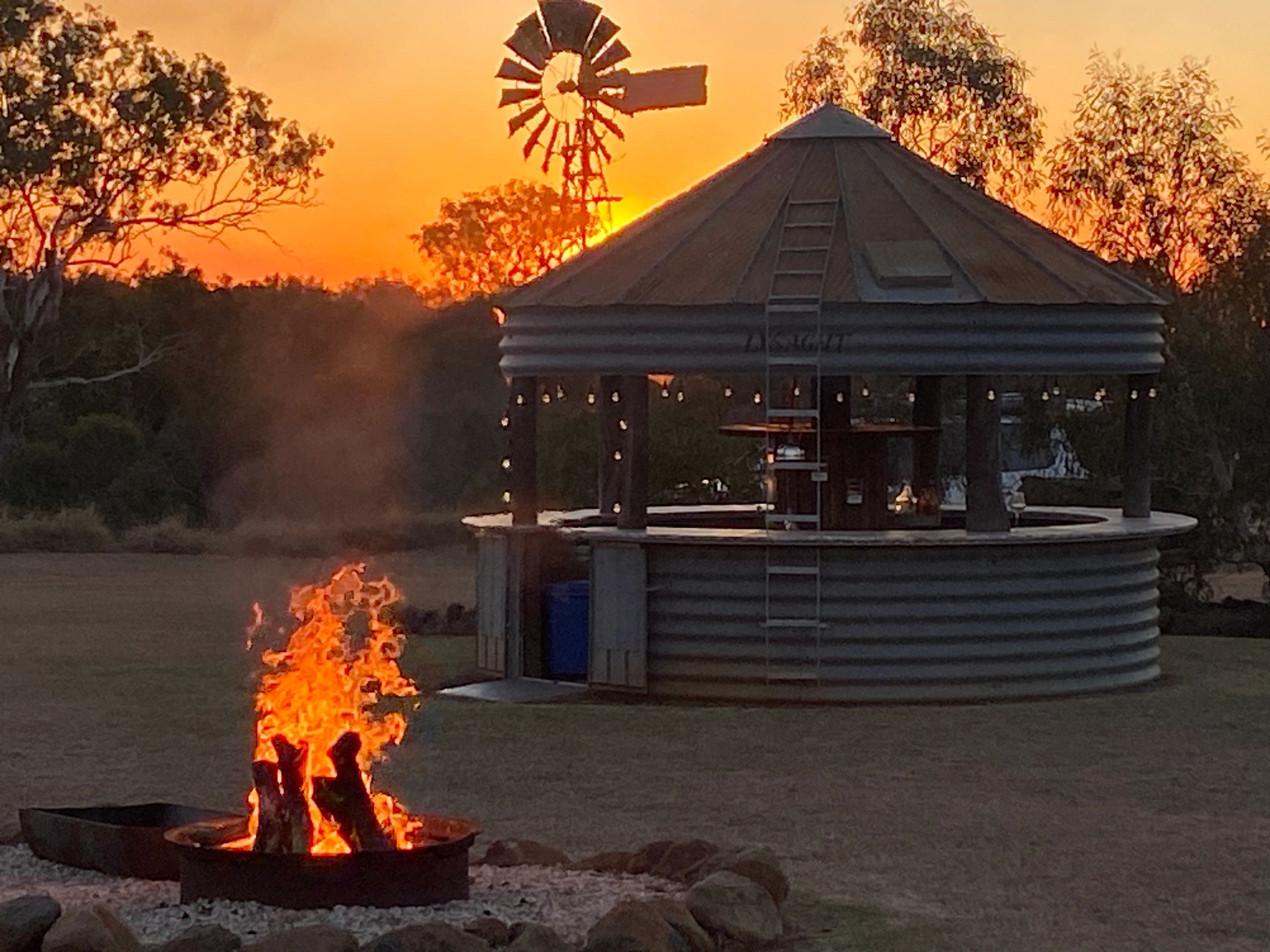 The Silo Bar ... perfect to gather around for celebratory drinks whilst watching incredible sunsets 