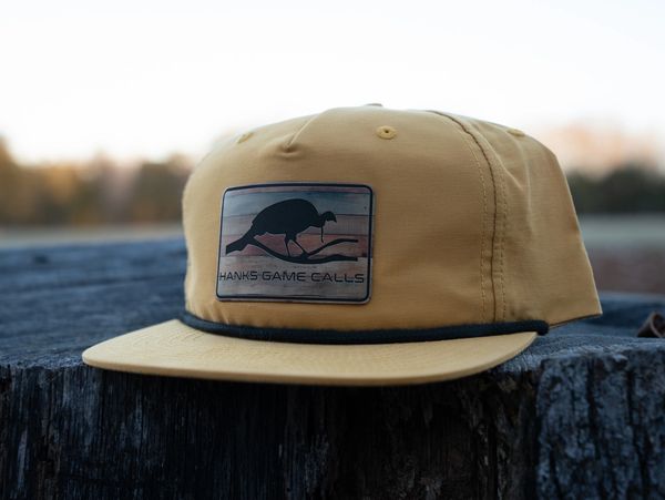 Gold/black rope hat