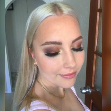 Tauranga Makeup Artist - Brown Smokey Eye Glam Look