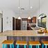 Kitchen with granite countertops