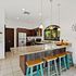 Kitchen with granite countertops