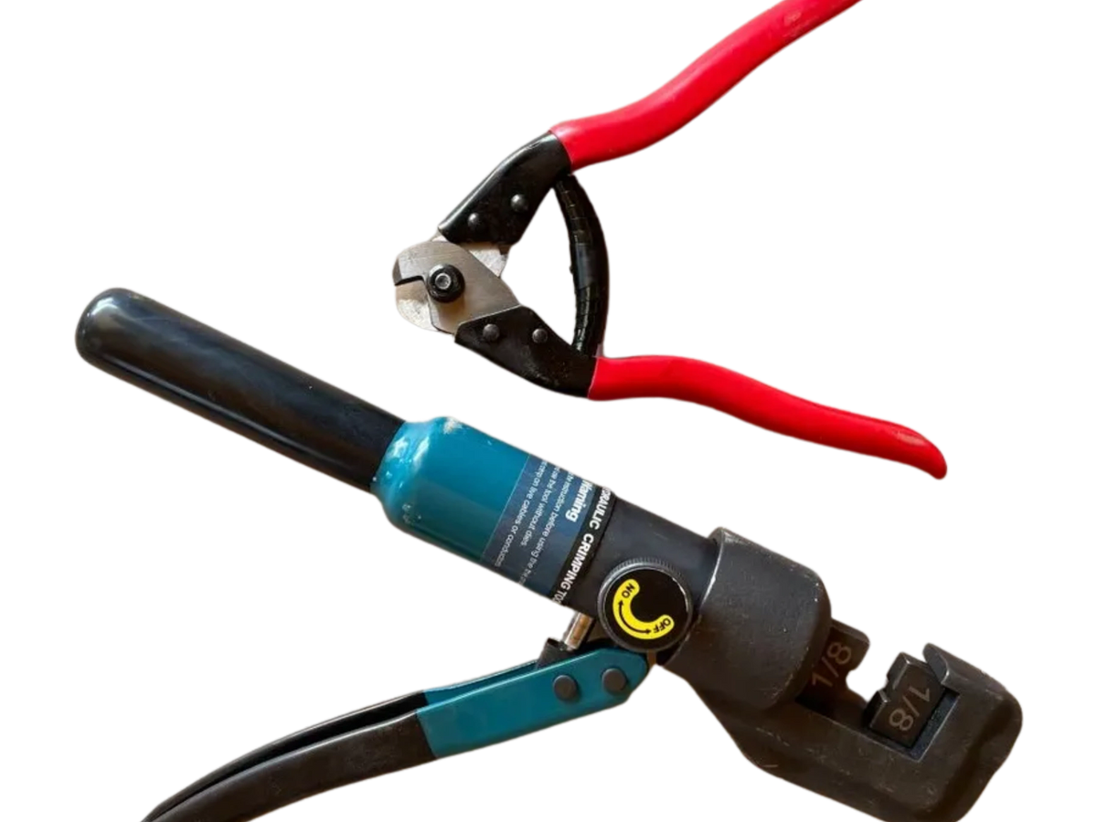 Hydraulic Hand Crimper Tool for 1/8" Stainless Steel Cable Railing