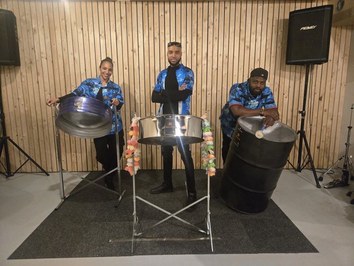 Caribbean steelband trio REJOIN 