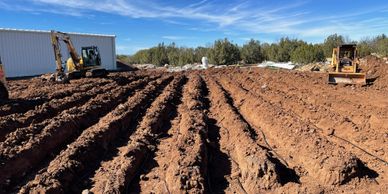 Wastewater management system (septic) drain field installation in Arizona 