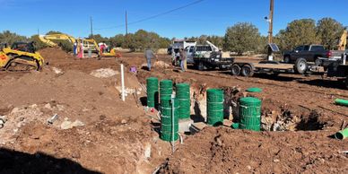 Septic system installation in Arizona