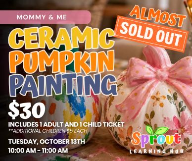 There are two ceramic hand painted pumpkins. 