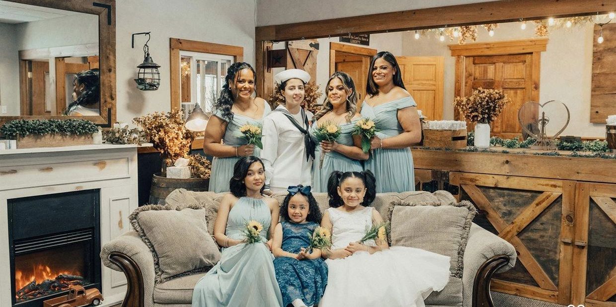 Get the bridal party shoots in our fireplace room located in the Hudson Valley