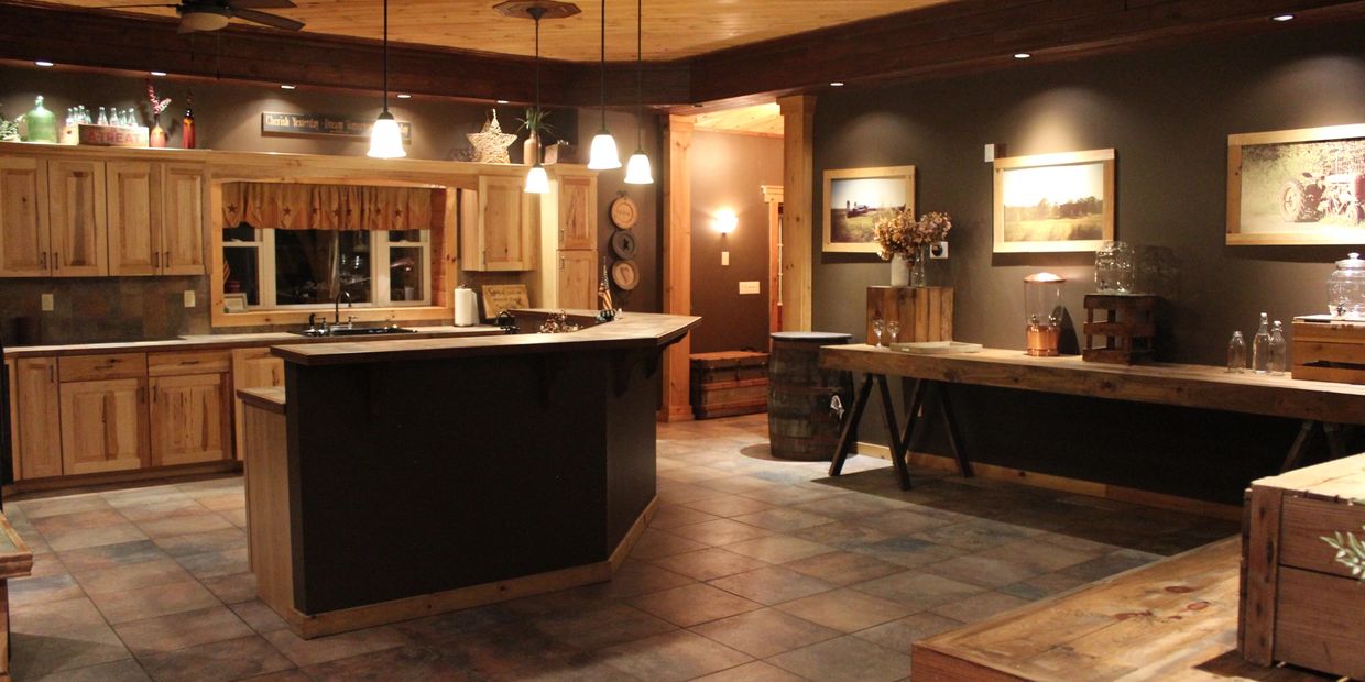 Kitchens are made for dancing in our barn reception space located near Dutchess County NY
