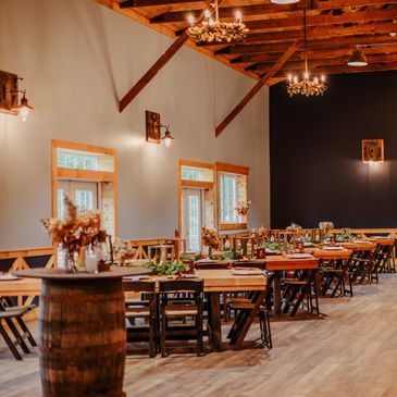Wedding venue located by Goshen, NY. Rustic wedding barn venue. 