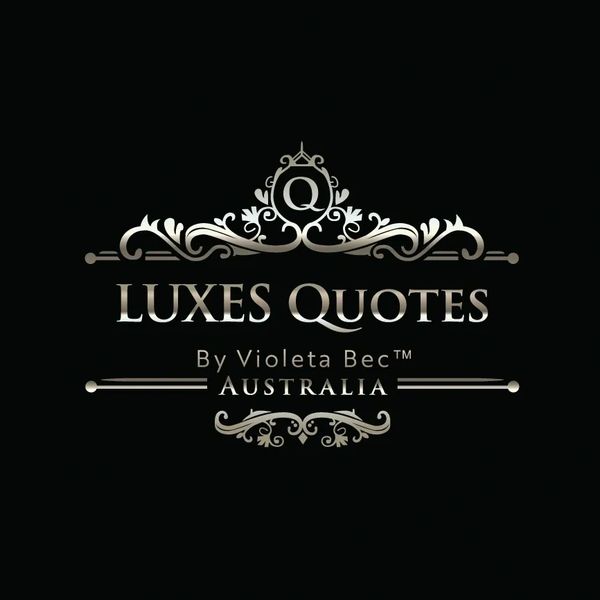 Elegant logo for Luxes Quotes by Violeta Bec from Australia.