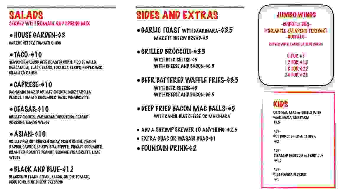 RESTAURANT MENU Mo'Bowls