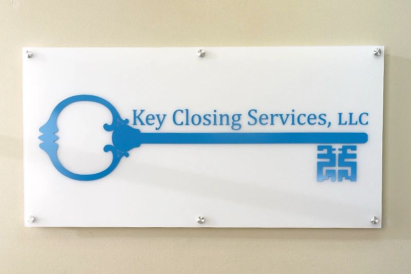 Image of a sign of Key Closing Services logo