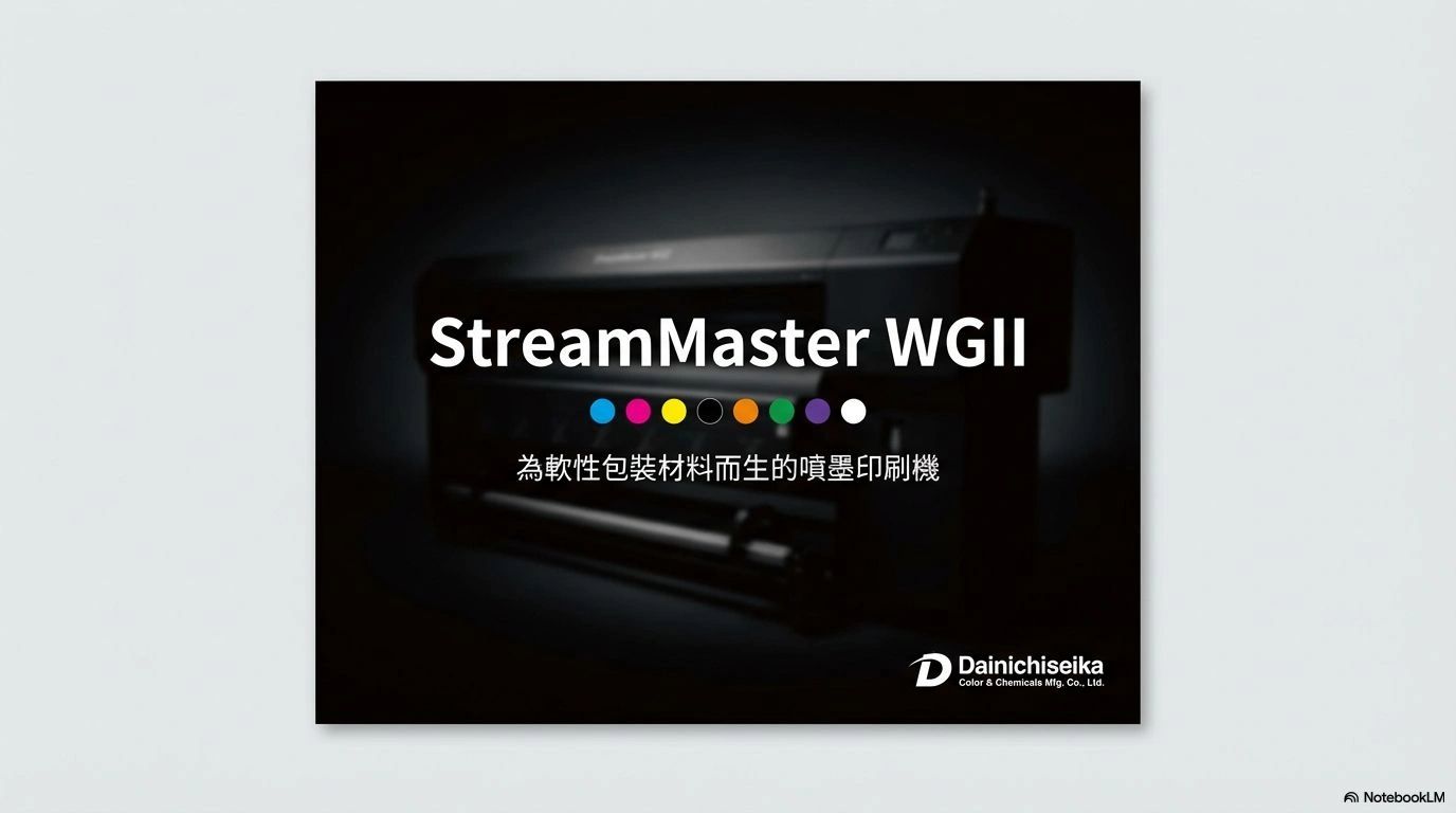StreamMaster WGII inkjet printer for flexible packaging by Dainichiseika.