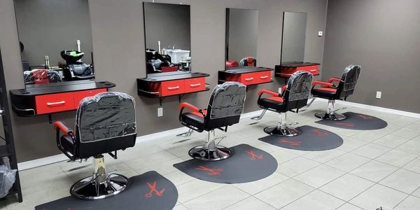 Sleek and clean hair salon for hair styling services