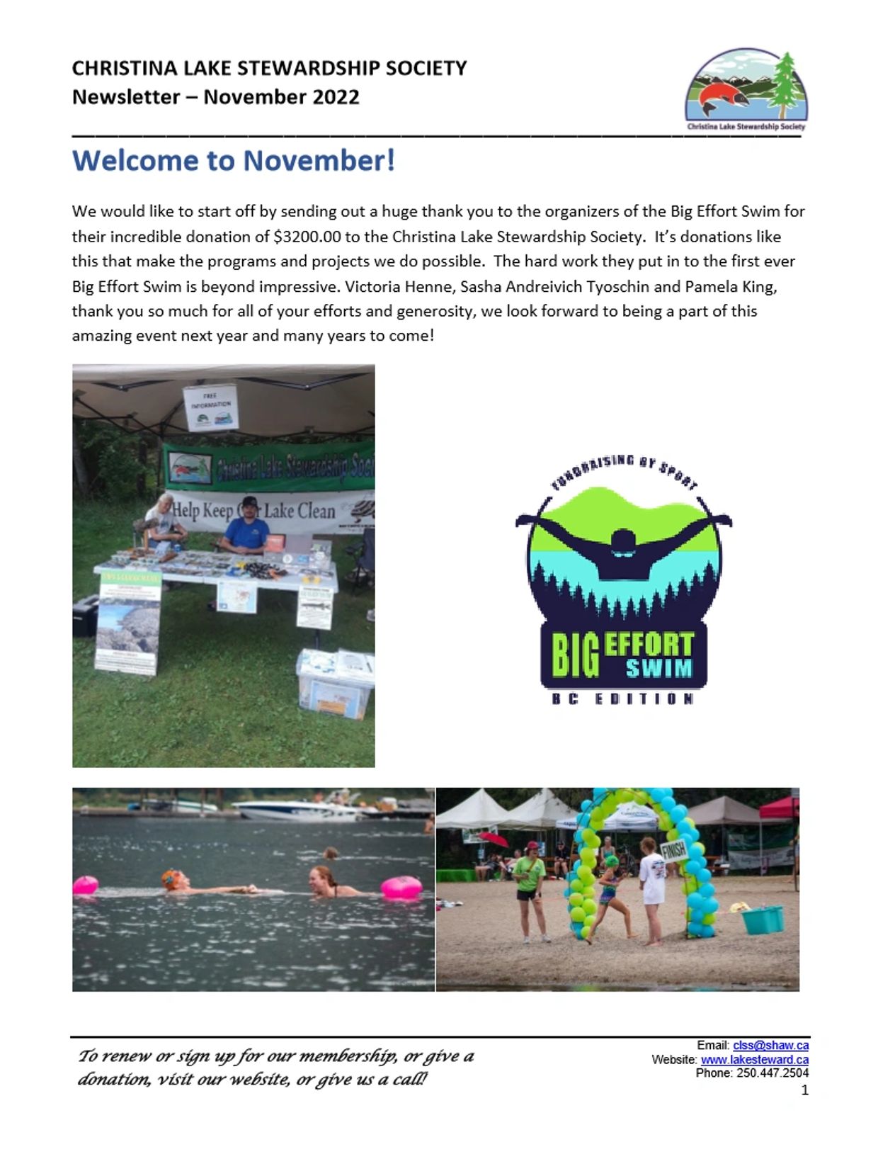 Christina Lake Stewardship Society