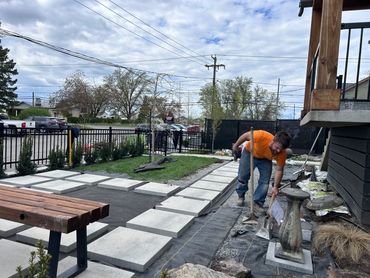 Espace de vie cour avant