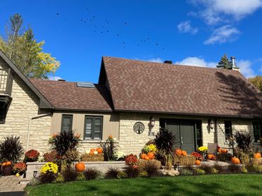 Décor d'Halloween résidentiel