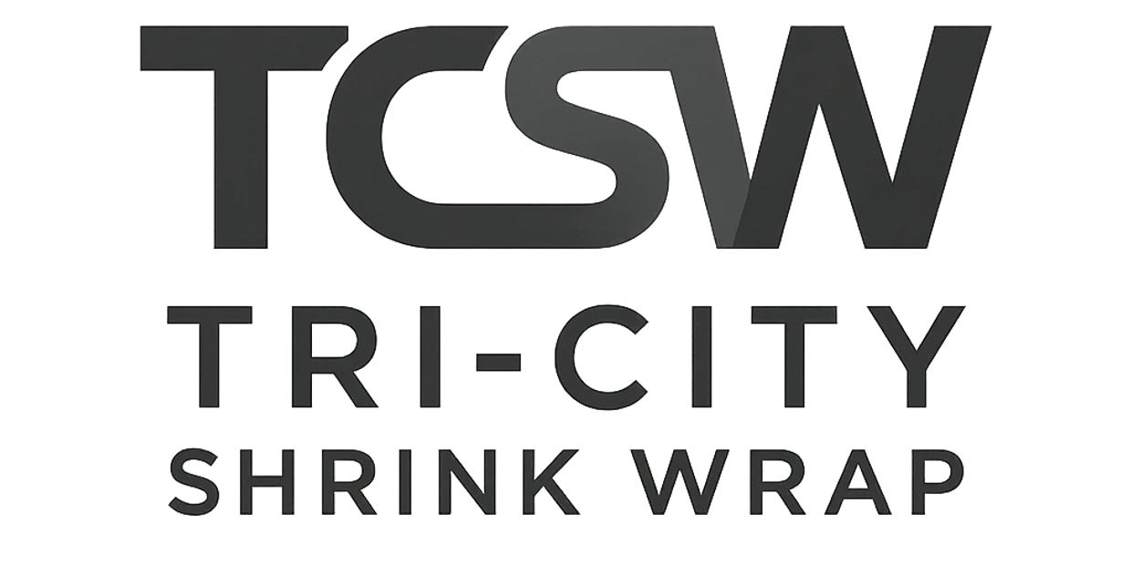Logo for Tri-City Shrink Wrap with bold TCSW lettering.