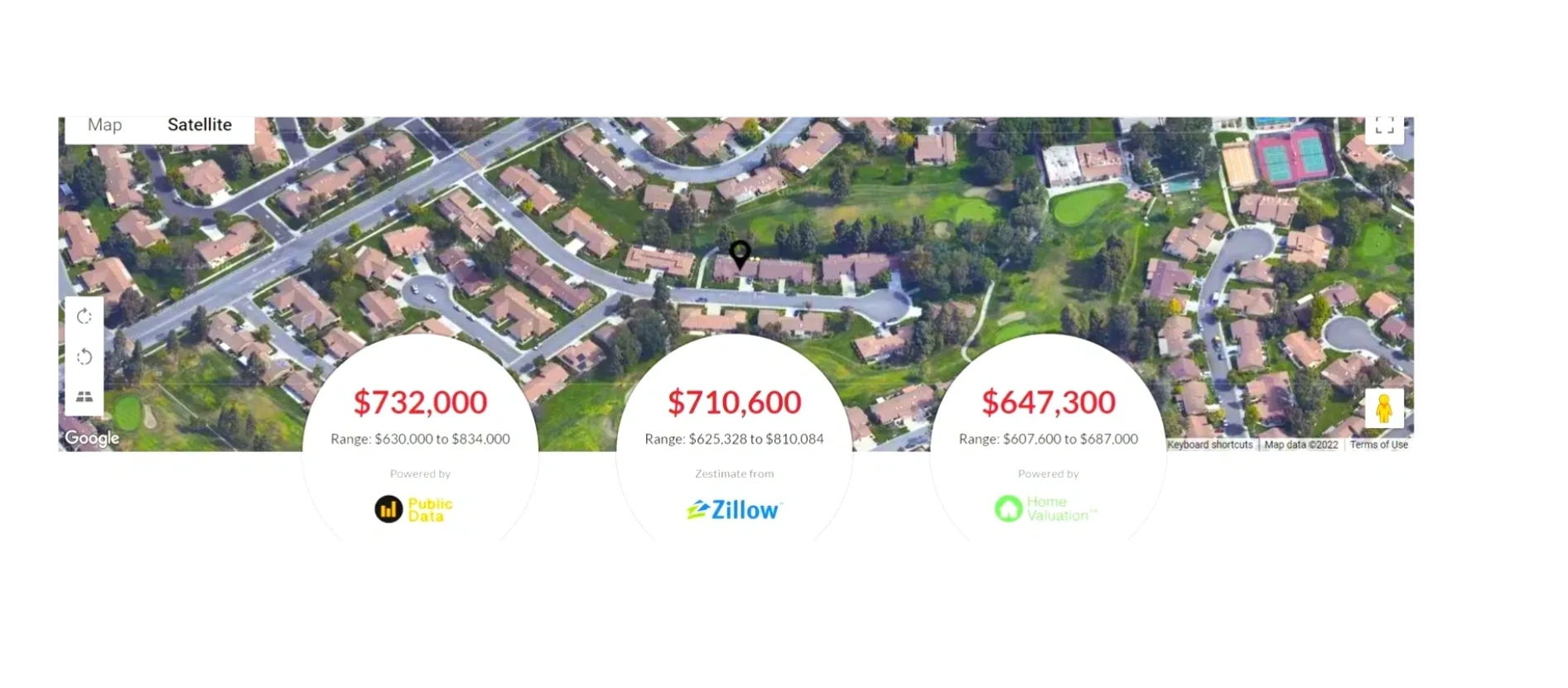 FREE Home Value Report: Click the map to get instant real-time pricing for your property and neighborhood sales comps. Find out how much commission our 2.5% Flat Fee Brokerage can save you! A Premier Agent will contact you shortly with a personalized market analysis.