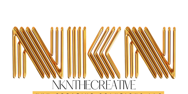 Shiny golden intertwined letters forming 'NKN' with company name below.