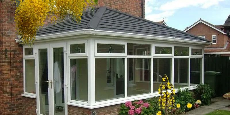 Tiled conservatory roof