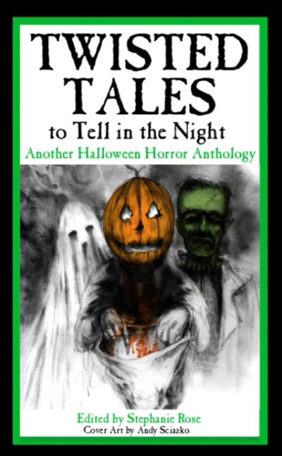 Cover of a Halloween horror anthology featuring spooky characters.