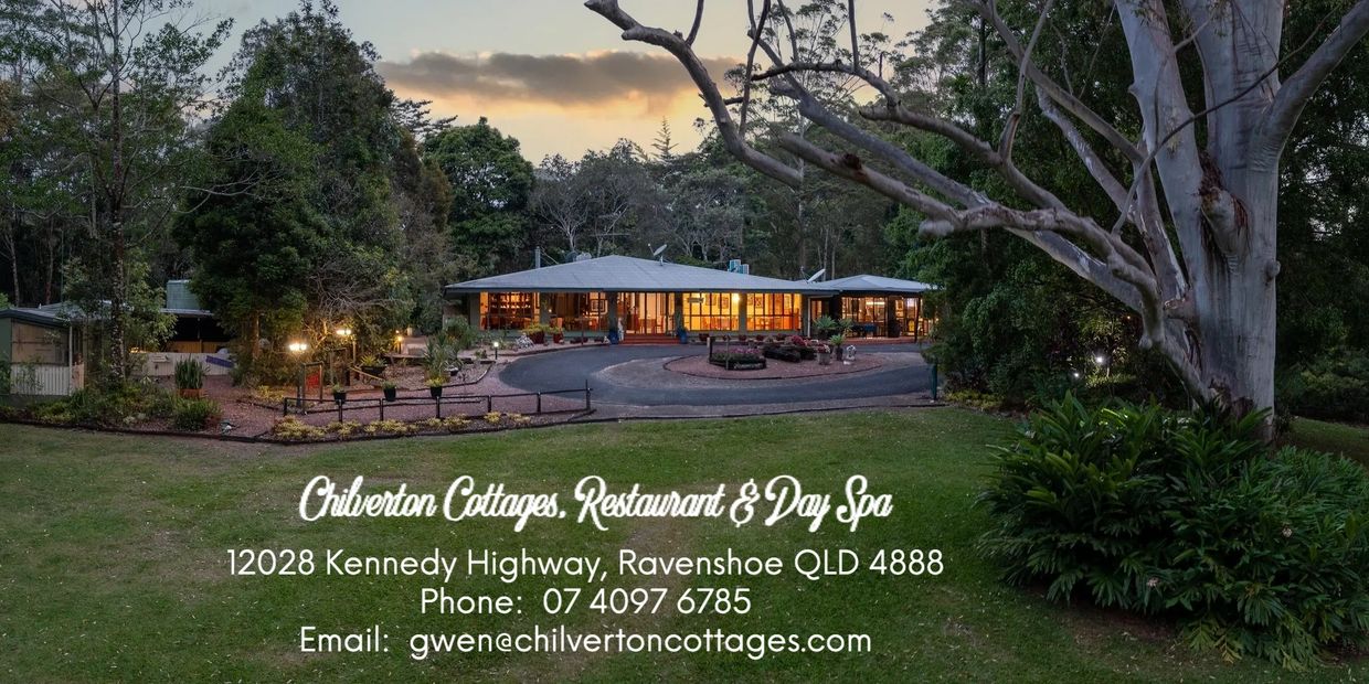 Chilverton Cottages, Restaurant & Day Spa.  Pet Friendly Accommodation on the  Atherton Tablelands.