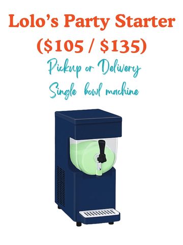 Single bowl machine rental package