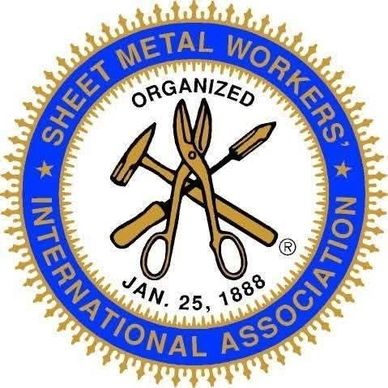 Logo of Sheet Metal Workers International Association.