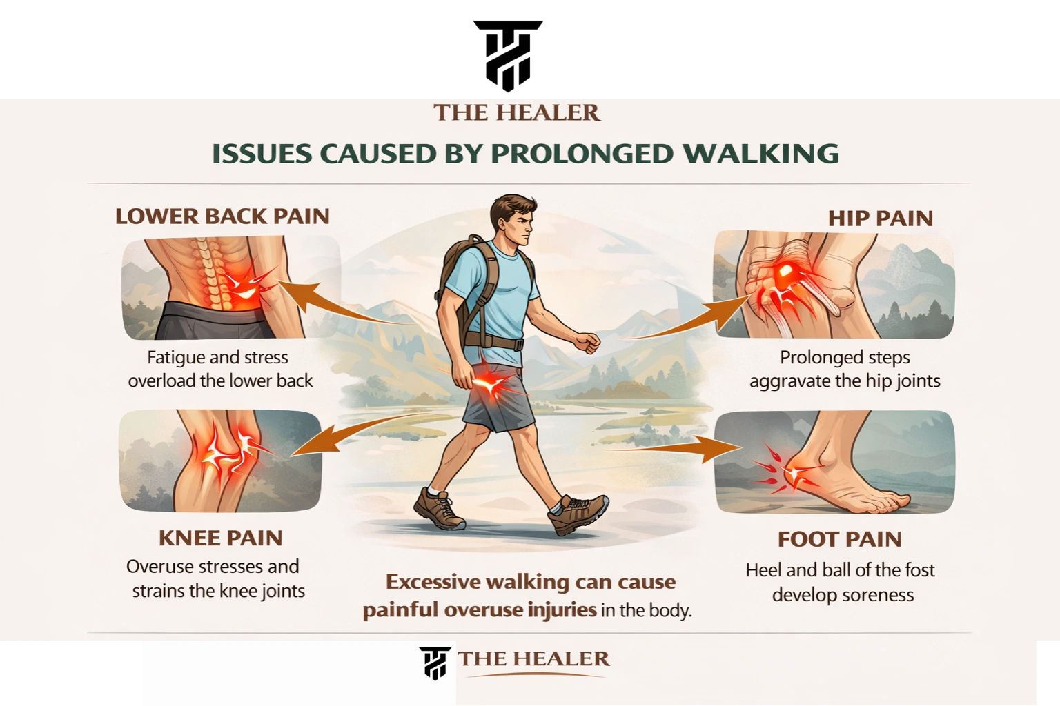 When Excess Steps Create Misalignment and Pain