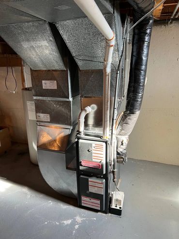 High-efficiency furnace installed by Kelvin Energy Inc. in Ottawa, Ontario.