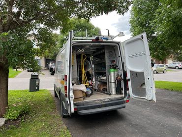 Kelvin Energy Inc. service van ready for HVAC projects in Ottawa.