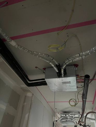 Custom HVAC ductwork installed by Kelvin Energy Inc. in Ottawa, Ontario.