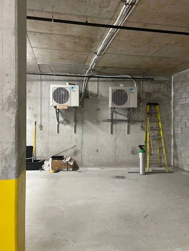 Heat pump system installed by Kelvin Energy Inc. in Ottawa, Ontario.