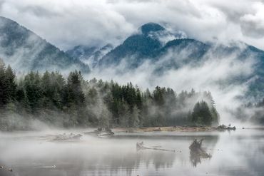 Vancouver Island San Juan River close to the rock Quarry