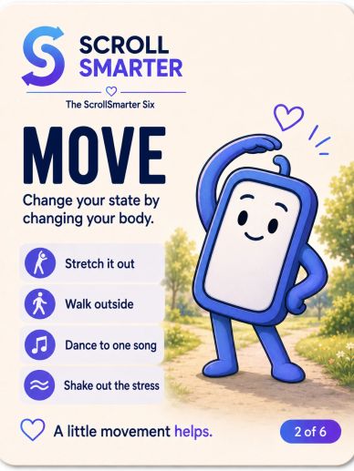 Tips to move your body for better mental health.