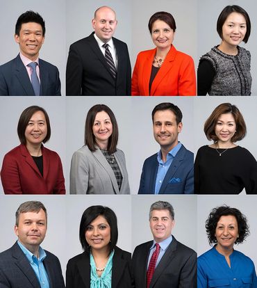 team headshots of twelve people from one company 