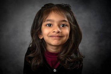 Smiling three year old girl