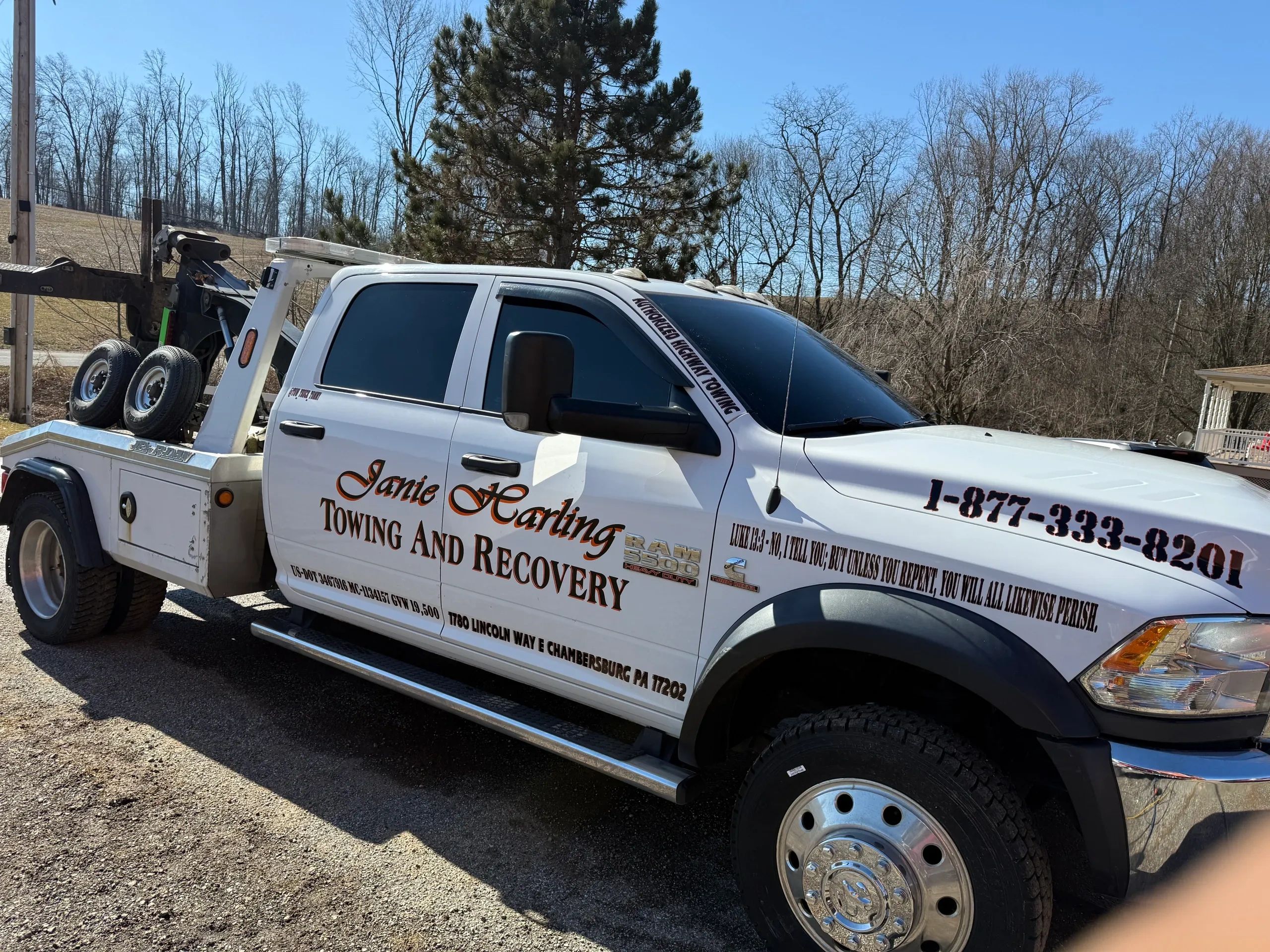 Wrecker Services with wheel lift and dolly available  