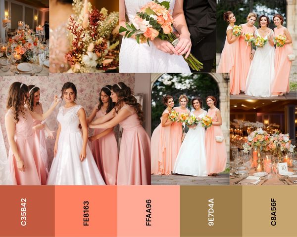 Peach, Mood Board, Earthly Tones