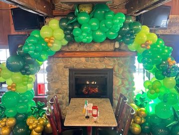 Festive balloon arches perfect for celebrating any holiday, Birthday, or celebration. 