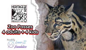 Zoo passes for 4 adults and 4 kids at Heritage Park Zoo.