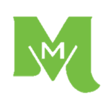 Green logo with large 'M' and small 'M' inside.