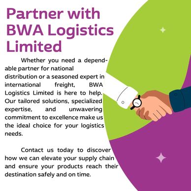 Handshake symbolizing partnership with BWA Logistics for reliable distribution and expert freight services.